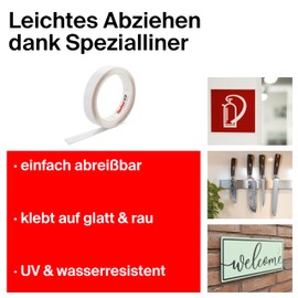 fischer Double Sided Universal Sticky Tape, High Strength