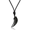 COAI Gold Sheen Obsidian Healing Crystal Wolf Necklace Medium Size