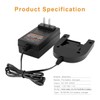 Shentec Multivolt 1.2V-18V Porter Cable Battery Charger Ni-MH/Ni-Cd Compatible with