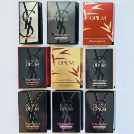 Yves Saint Laurent YSL Black Opium Perfume Collection Sample Vial Spray Set Of 9