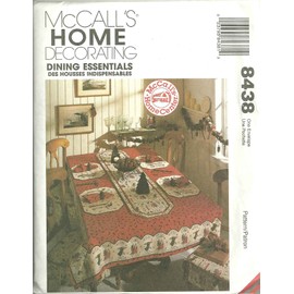 McCall's Home Pattern 8438 / 858 ~ Dining Essentials