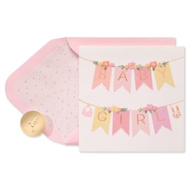 Papyrus New Baby Girl Card (Little Miracle)