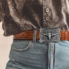SANSTHS Cowboy Belt Western Belts for Men Women, Western Leather