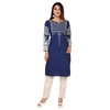 Maple Clothing Kurtis indio para mujer, túnica larga de seda