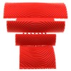 Heyous 4PCS Red Rubber Simulated Wood Grain Painting Tool Pattern