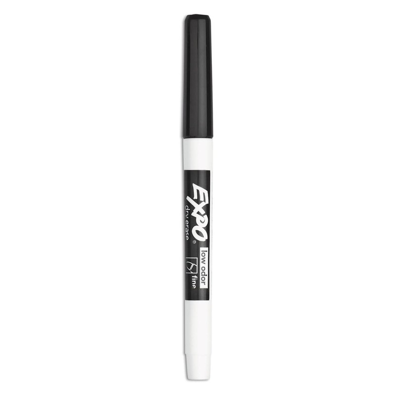 Expo Dry Erase Markers, Fine Tip, Black, 36/Pack (1921062)