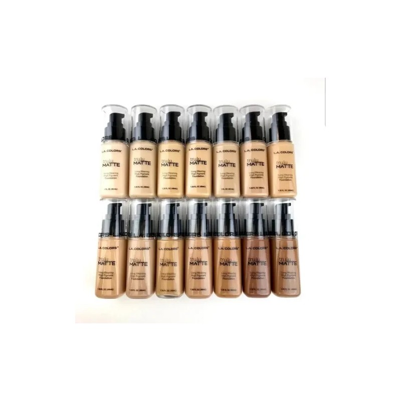 Base Maquillaje L.a. Colors Truly Matte Kit De 14 Unidades
