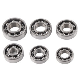 Bearing Kit, Pack of 6 Stainless Steel Rebuild Kit Bearing Set Replacement Fit for GY6 50/80cc Scooter Repair Accessory