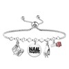 MAOFAED Nail Technician Gift, Nail Artist Bracelet, Gifts for Cosmetician,