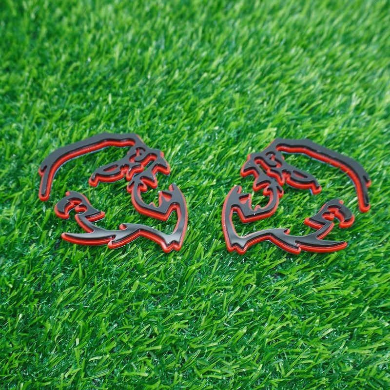 2Pc Gorilla Emblems 3D Badge Decal Sticker Fit for Universal