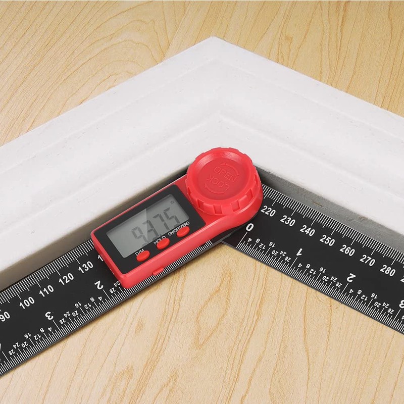 Digital Angle Ruler 360 Degrees Stainless Steel Angle Detector Digital