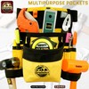 GRAINTEX CS2465 10 Pocket Finisher Tool Pouch Yellow Color Rip-stop