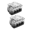 GRIRIW 2pcs Car Amplifier Distribution Block Easy Install Way Audio