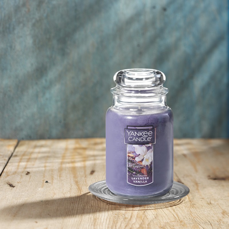 Yankee Candle Lavender Vanilla Scented Classic 22oz Large Jar Single