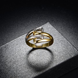 Mytys Ring Vintage Designer Fashion Brand Women Valentine Gift Two Tone Plating Rings (7)