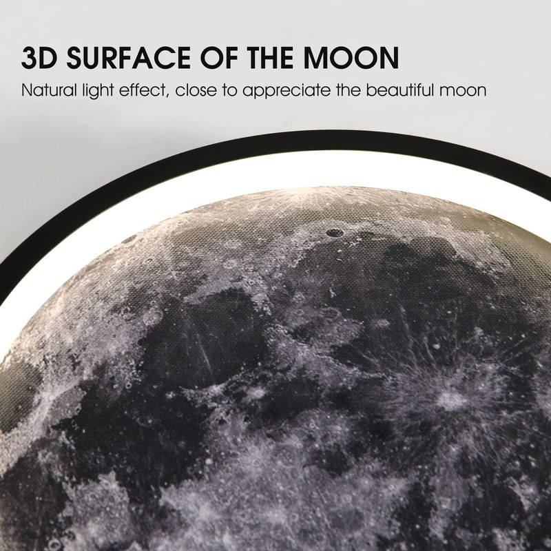 AHAWILL Flush Mount Ceiling Light,Led Dimmable Ceiling Light Fixture with