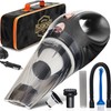Car Vacuum Cleaner High Power - Car Accessories - Small 12V Handheld Portable Car Vacuum with HEPA filter, 16 Ft Cord & Bag - Car Detailing Kit Essentials for Road trips, Travel, RV Camper