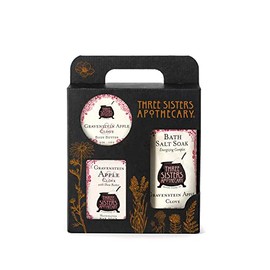 Three Sisters Apothecary Bath & Body 3 Piece Gift Tote (Gravenstein Apple)
