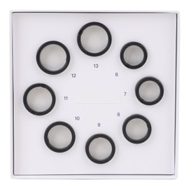 Smart Sizing Kit 8 Pcs 6-13, Plastic Health Model for AIZO, Oura and Other Rings, Choosing The Most Suitable Size