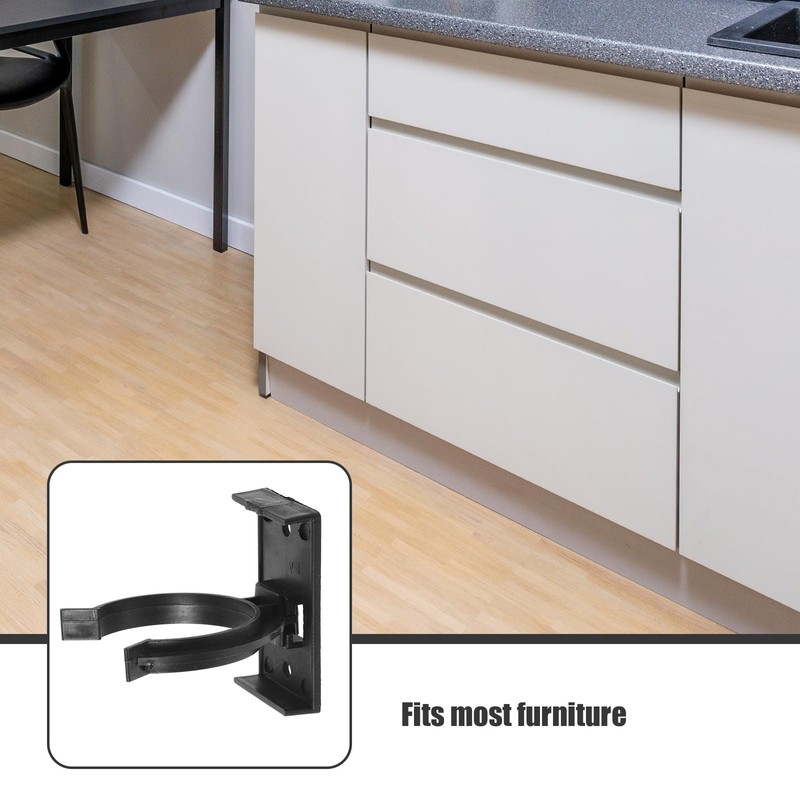 HOMSFOU 20pcs Cabinet Foot Buckle Baseboard Toe Kick Clips Furniture