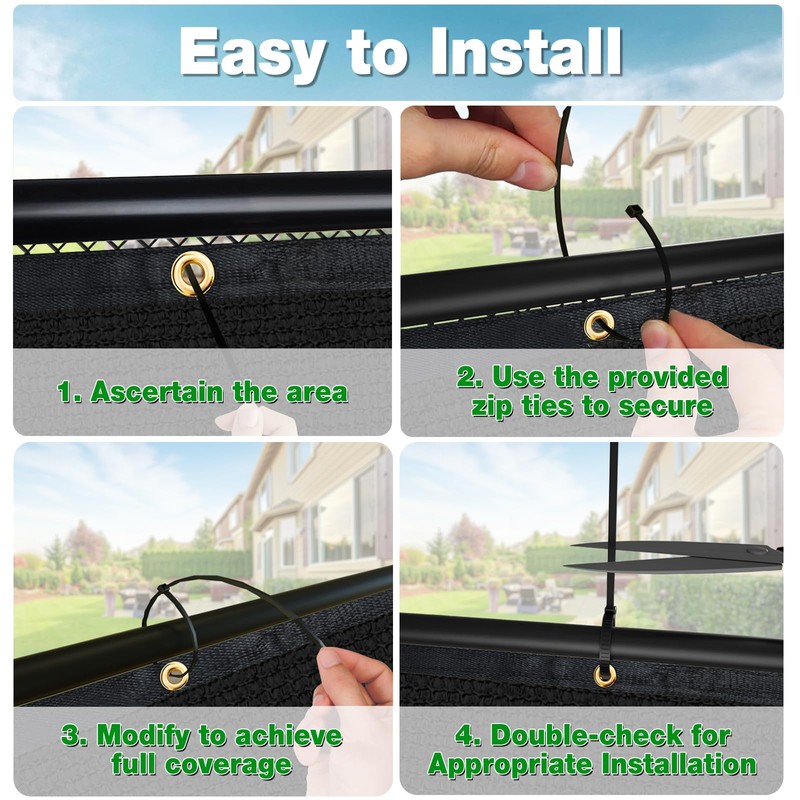 UPGRADE 6'X64'Customized Privacy Fence Screen – Heavy Duty HDPE Mesh