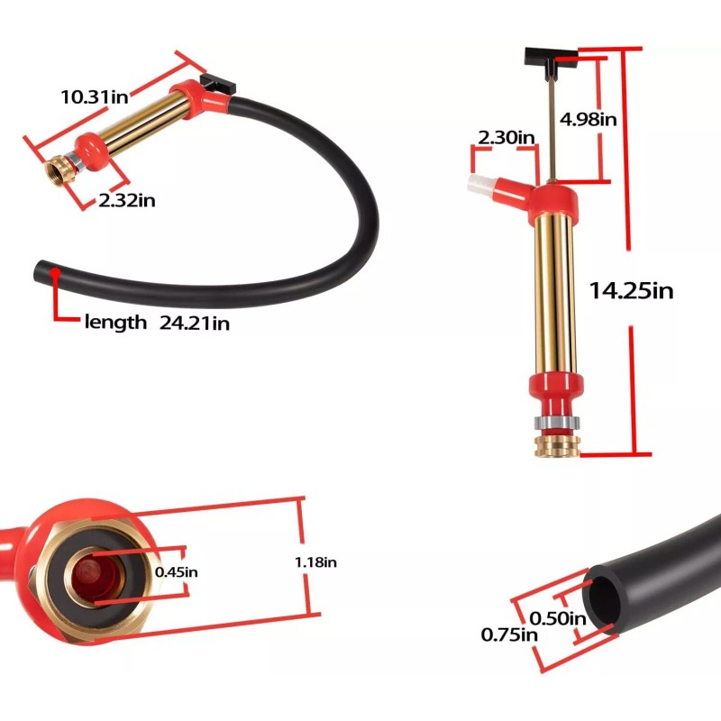 jiadi_7 Upgraded 34060-0130 Marine Engine Oil Drain Hand Pump for