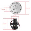 Qiilu Ignition Switch Fuel Gas Seat Lock Key Set for