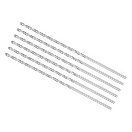 CoCud Extra Long Spiral Drill Bit 3.5 mm Drill Bit Diameter 160 mm Total Length High Speed Steel Rotary Drill Bit (Application: for Copper Metal Wood Aluminium 6 Pieces