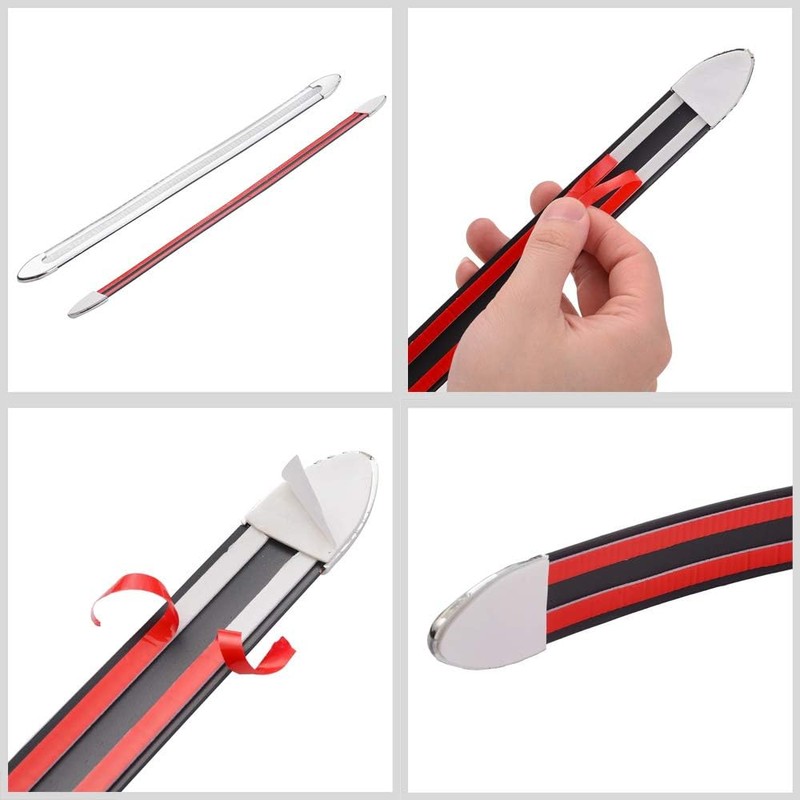 ATMOMO 4 Pcs Auto Car Body Bumper Guard Protector Sticker