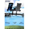 Airiar AR-H4-3-BLACK (Long/Black) Bicycle Bracket Handle Bar Extension Bar Clamp