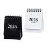 Mini Calendar 2026 Desktop Calendar, Pack of 2, Stylish Simple