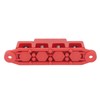 Power Distribution Block with Pin, 4 Terminal M8 Brass Board,