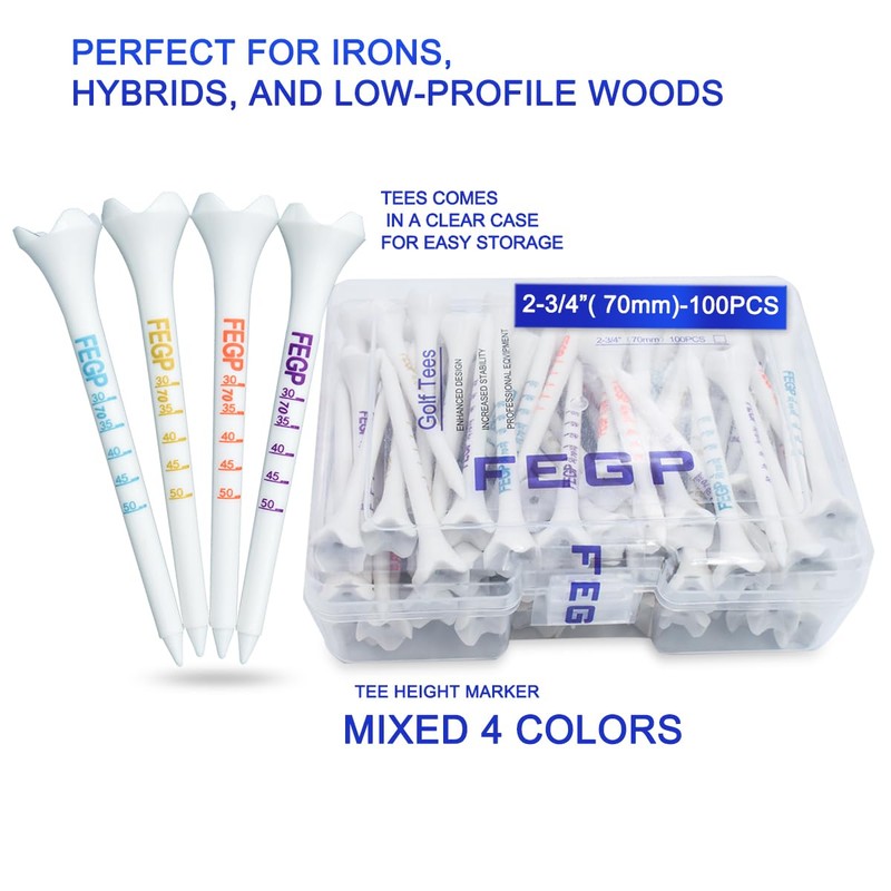 1 1/2'' Plastic Golf Tees – Short Tees for Irons,