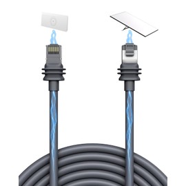 YIGORN Starlink Gen 3 Cable 16FT /5M, Replacement Extension Cable for Gen 3 Router and Starlink Satellite Dish, Waterproof Grey