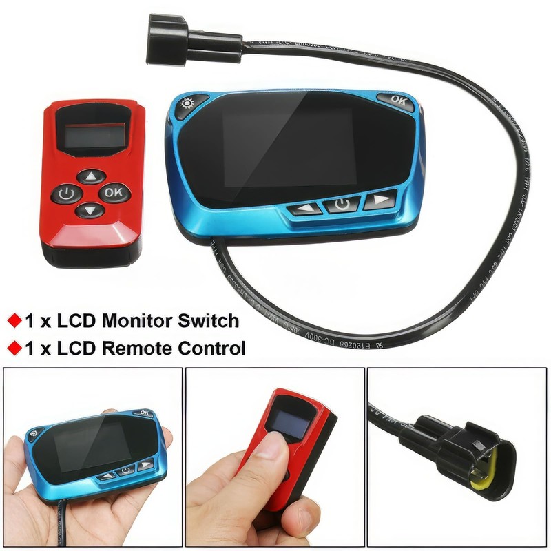 Baceyong Diesel Air Heater Remote Control Electrical Monitoring Panel 12V/24V
