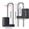 Cabinet Combination Padlock, U Shaped Stainless Steel Gym Locker Lock