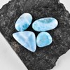 Odrilliongems Sky-Blue Larimar Stone Cabochon, Natural Gemstones, Jewelry Making, Wire
