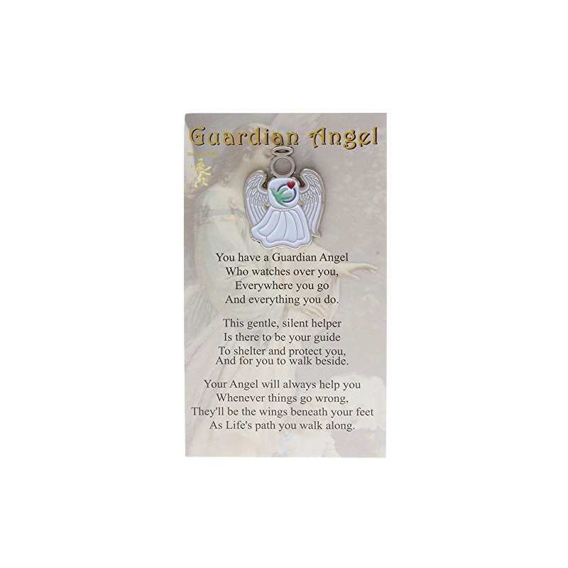 Sterling Gifts 24 Visiting Nurses Guardian Angel Pins, with Heart,