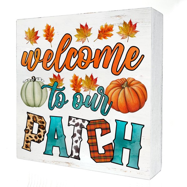 Fall Desk Decor Autumn Sign Autumn Pumpkin Home Decorations Welcome