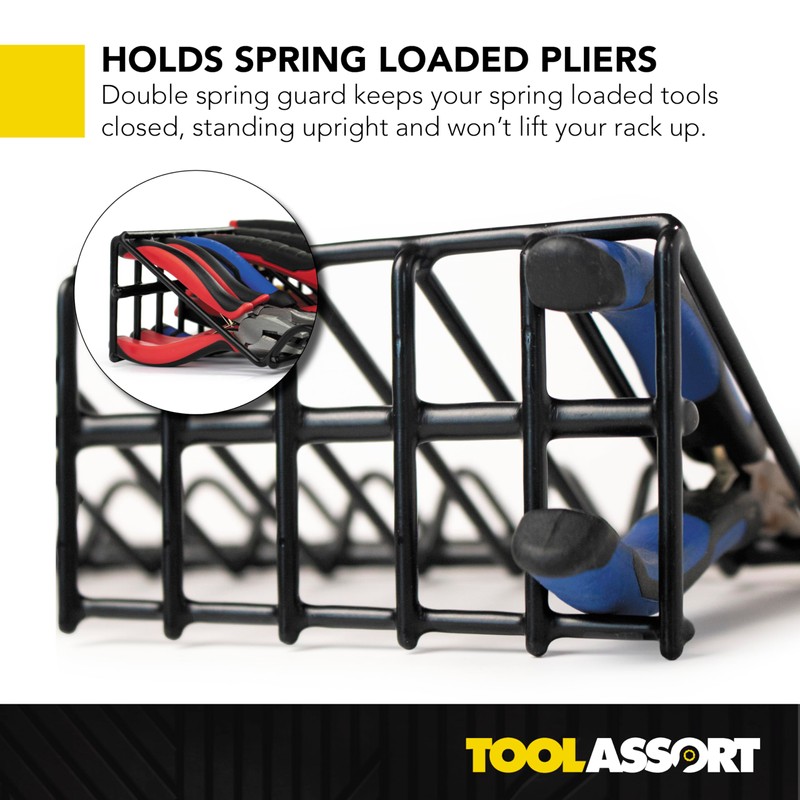 Plier Organizer Rack for Tool Box Storage, Holds Regular and