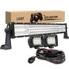 LIGBT 21 Inch 360W LED Light Bar Quad Row Spot