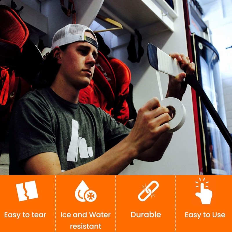 LxcshLjx 2 Rolls Hockey Tape, 25 mm x 25 m