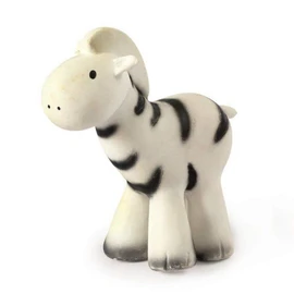 Tikiri Fully Enclosed Zebra All Rubber Rattle Teething & Bath Toy