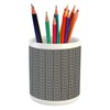 Ambesonne Abstract Pencil Pen Holder, Optical Illusion Stripes Diagonal Squares