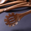 Wooden Pasta Spoon,Wooden Spaghetti Fork,26 Cm Long Hand Noodle Spoon,Pasta