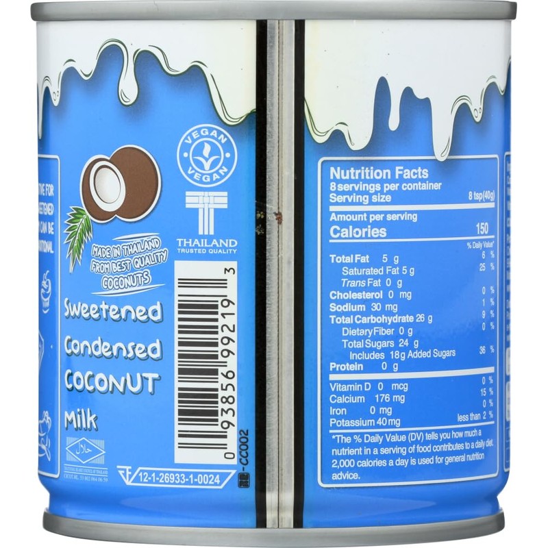 Nature's Charm Sweetned Condensed Coconut Milk, 11.25 Ounce. (Pack of