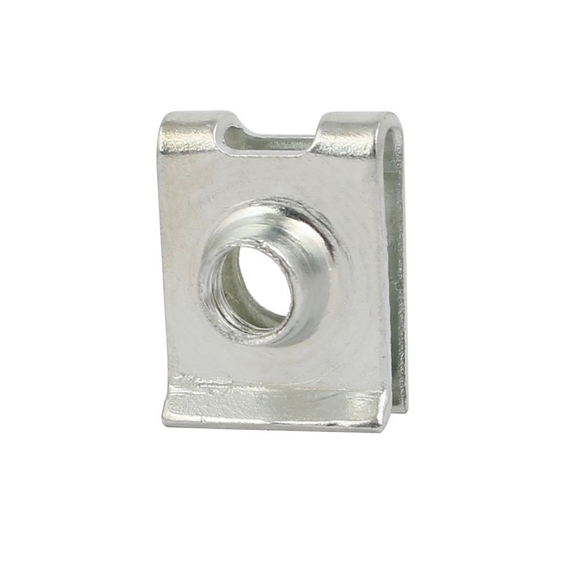 sourcingmap Fit M6 Screw Manganese Steel U Clip Nut Silver