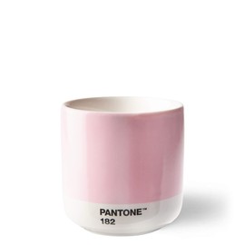 Copenhagen Design Pantone Cortado Cup - Insulated, Double Wall Coffee Cup/Mug - Porcelain - 6.4oz, Light Pink 182