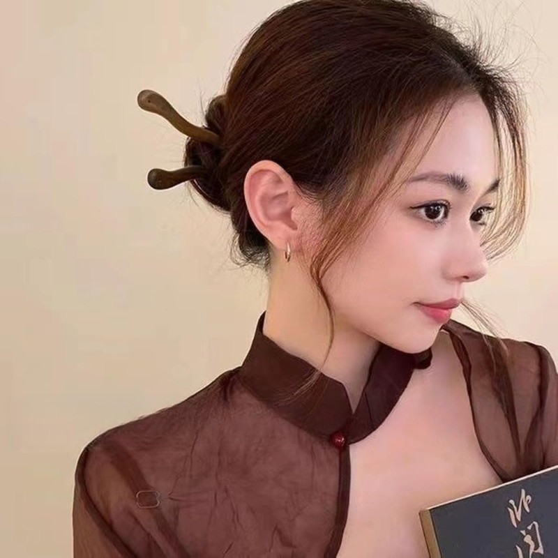 Zixui Hairstick, Wooden, Japanese Style, Simple, Hair Ornament