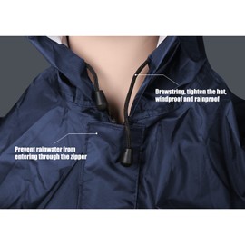 Anyoo Waterproof Wheelchair Poncho Cover Lightweight Rain Poncho Cape Shield with Elastics Provide Dry Protection for Wheelchairs, Dark Blue, One Size